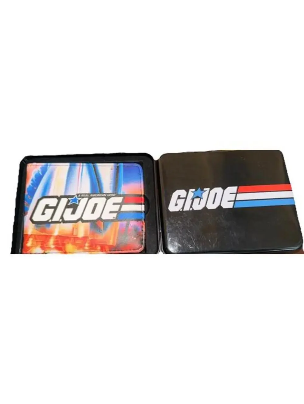 Bi-Fold Wallet GI JOE Retro Shuttle Poster New With Tin